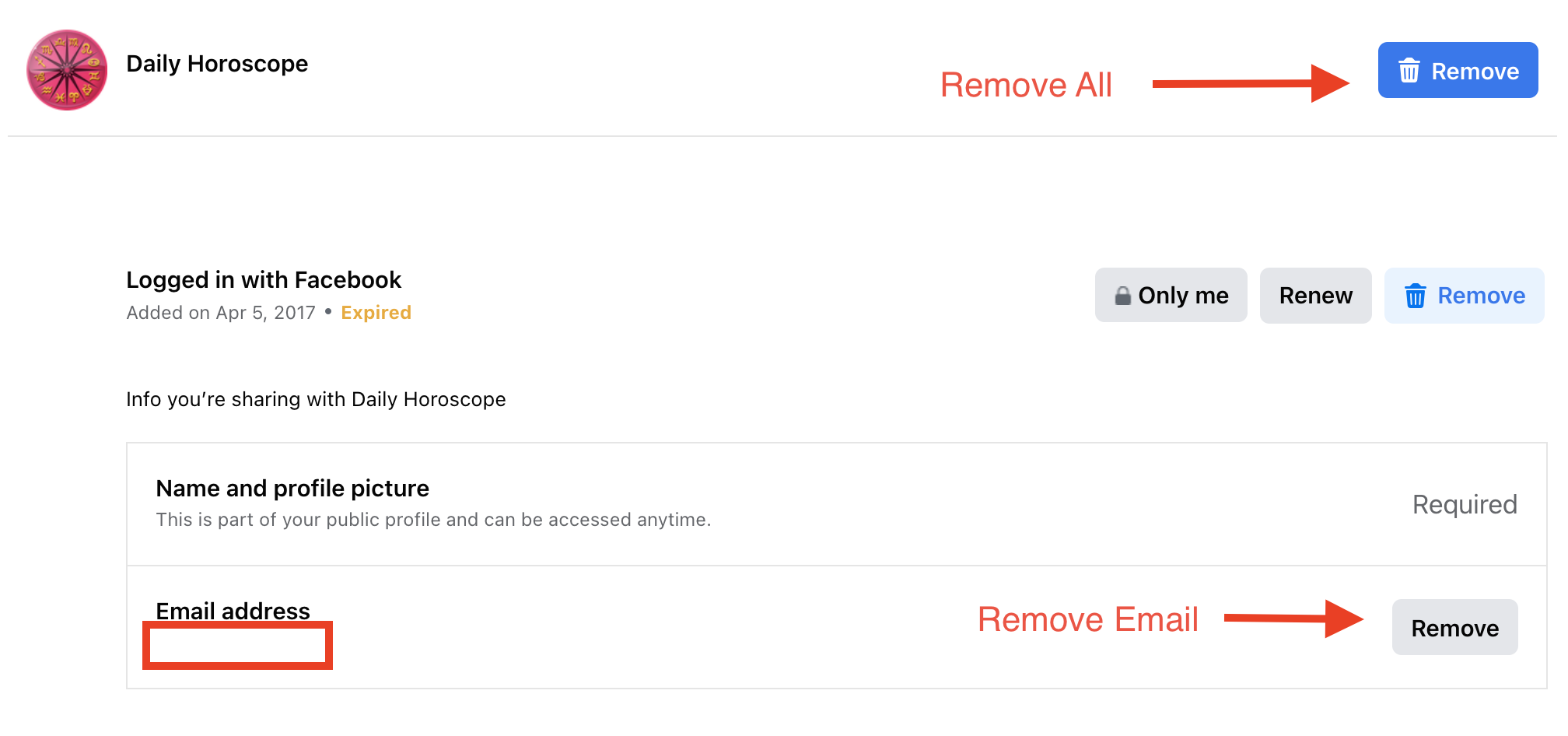 User Data Deletion Daily Horoscope Love and Money